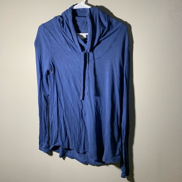 Simply Vera lightweight cowl neck shirt - periwinkle blue type color - Picture 1 of 9
